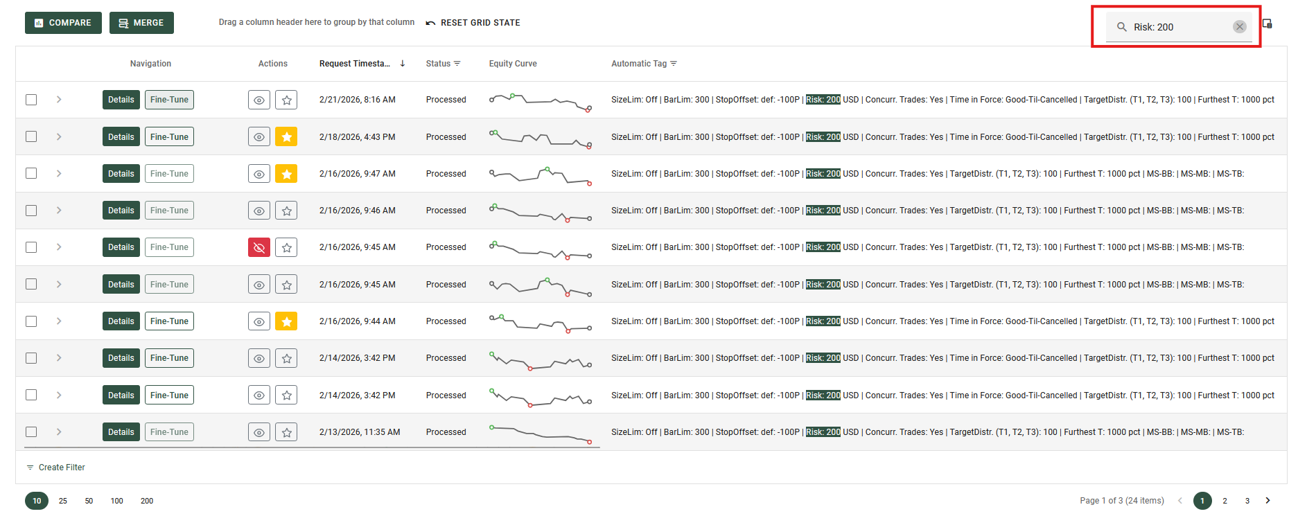 Data Grid Search Example 2